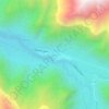 San Gabriel地形图、海拔、地势