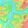 DeMossville地形图、海拔、地势