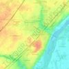 Les Gouffres地形图、海拔、地势