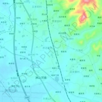 东寨地形图、海拔、地势