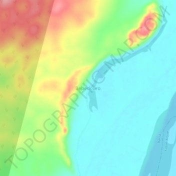 Bebedouro地形图、海拔、地势