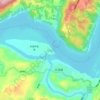 中坝村地形图、海拔、地势