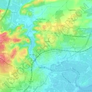 Marlin地形图、海拔、地势