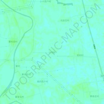 小河村地形图、海拔、地势