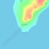 洛帕特卡角地形图、海拔、地势