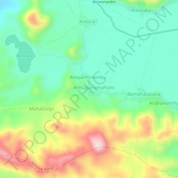 Ambatolampy地形图、海拔、地势