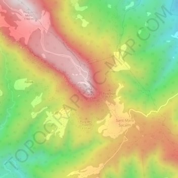 el Far地形图、海拔、地势