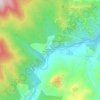 Castañares de las Cuevas地形图、海拔、地势