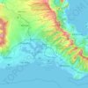 Aiea地形图、海拔、地势