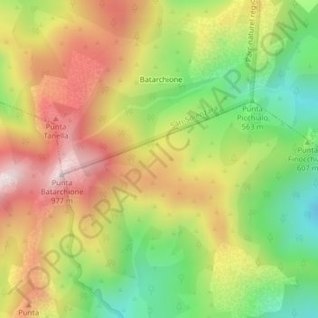 Canella地形图、海拔、地势