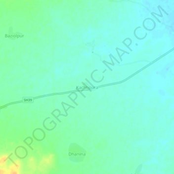 Kachhpura地形图、海拔、地势
