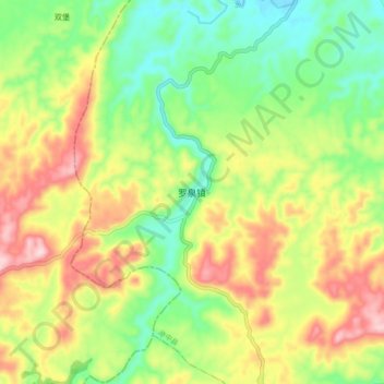 罗泉镇地形图、海拔、地势