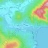 公館地形图、海拔、地势