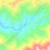 牙寨地形图、海拔、地势