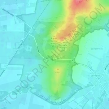 Lemelerberg地形图、海拔、地势