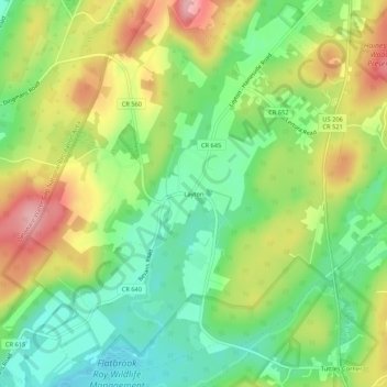 Layton地形图、海拔、地势