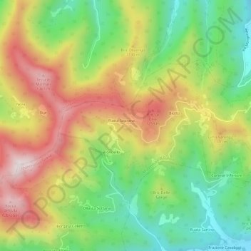 Fre地形图、海拔、地势
