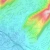 Waahila地形图、海拔、地势
