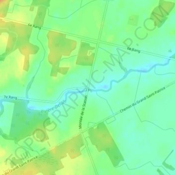 Peveril地形图、海拔、地势