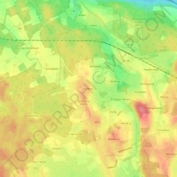 Kulbing地形图、海拔、地势