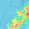大澳地形图、海拔、地势