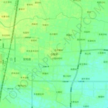 白璧镇地形图、海拔、地势