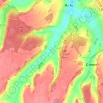 Breach地形图、海拔、地势