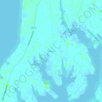 Wittman地形图、海拔、地势