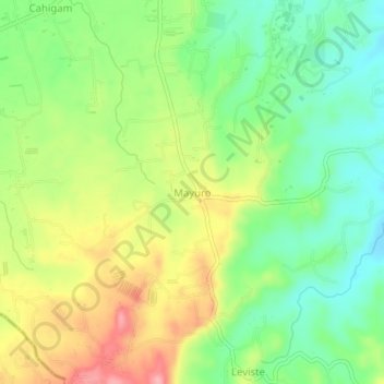 Mayuro地形图、海拔、地势