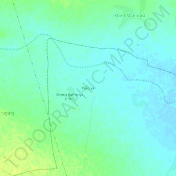 Peeplya地形图、海拔、地势