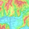 La Porte地形图、海拔、地势