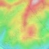 蓮花山尾地形图、海拔、地势