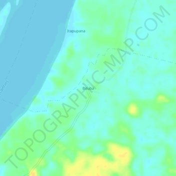 Bituba地形图、海拔、地势