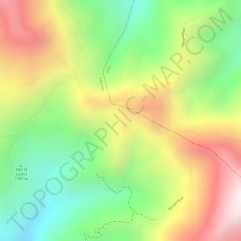 Las Guadas地形图、海拔、地势