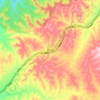 柏井镇地形图、海拔、地势