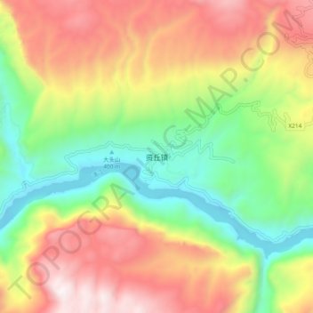 资丘镇地形图、海拔、地势