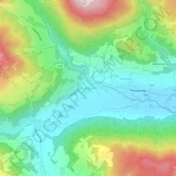 Baierdorf地形图、海拔、地势
