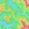 马头山村地形图、海拔、地势