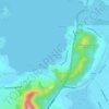 Kea‘alu地形图、海拔、地势