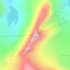 Tverrådalskyrkja地形图、海拔、地势