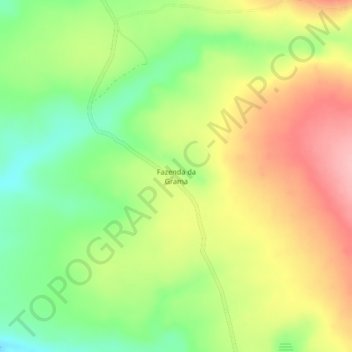 Fazenda da Grama地形图、海拔、地势