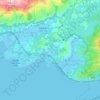 小欖村地形图、海拔、地势