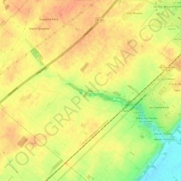 Vau地形图、海拔、地势