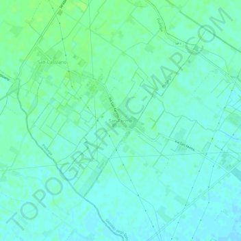 San Fermo地形图、海拔、地势