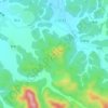 玉华山地形图、海拔、地势