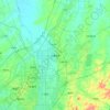 长春新区地形图、海拔、地势