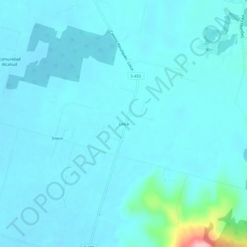 Loica地形图、海拔、地势