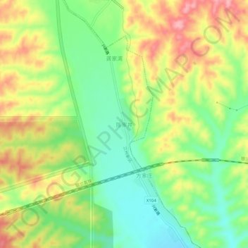 陈家井地形图、海拔、地势