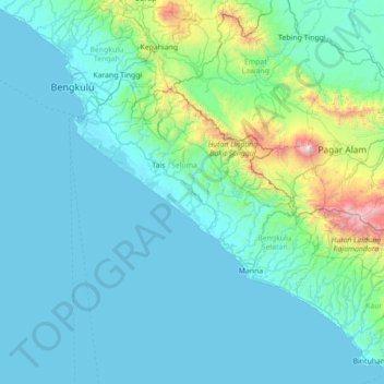 Talo地形图、海拔、地势