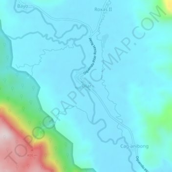 Pilar地形图、海拔、地势